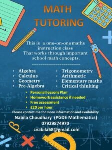 Read more about the article New Tutoring Service